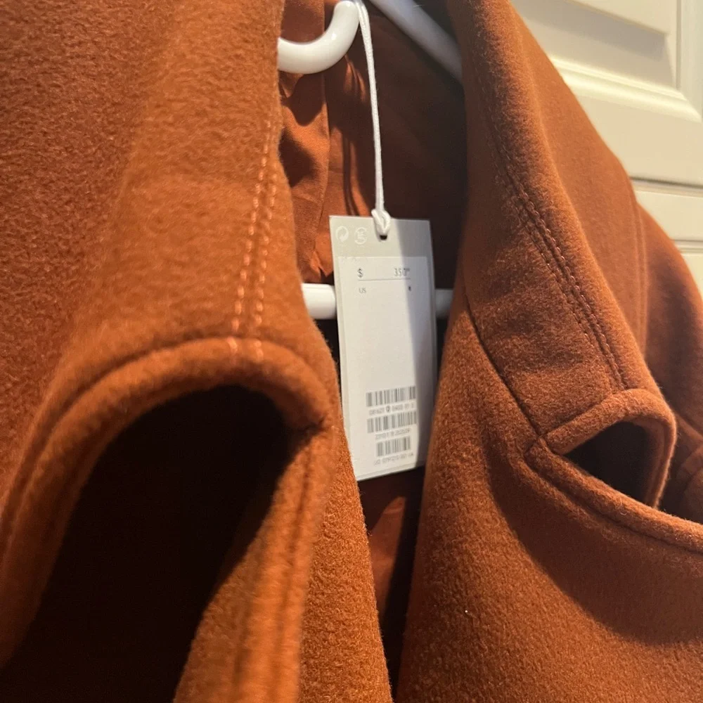 NWT COS Wool Rich Warm Brown Overcoat - Picture 4 of 5